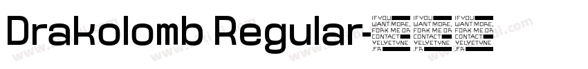 Drakolomb Regular字体转换